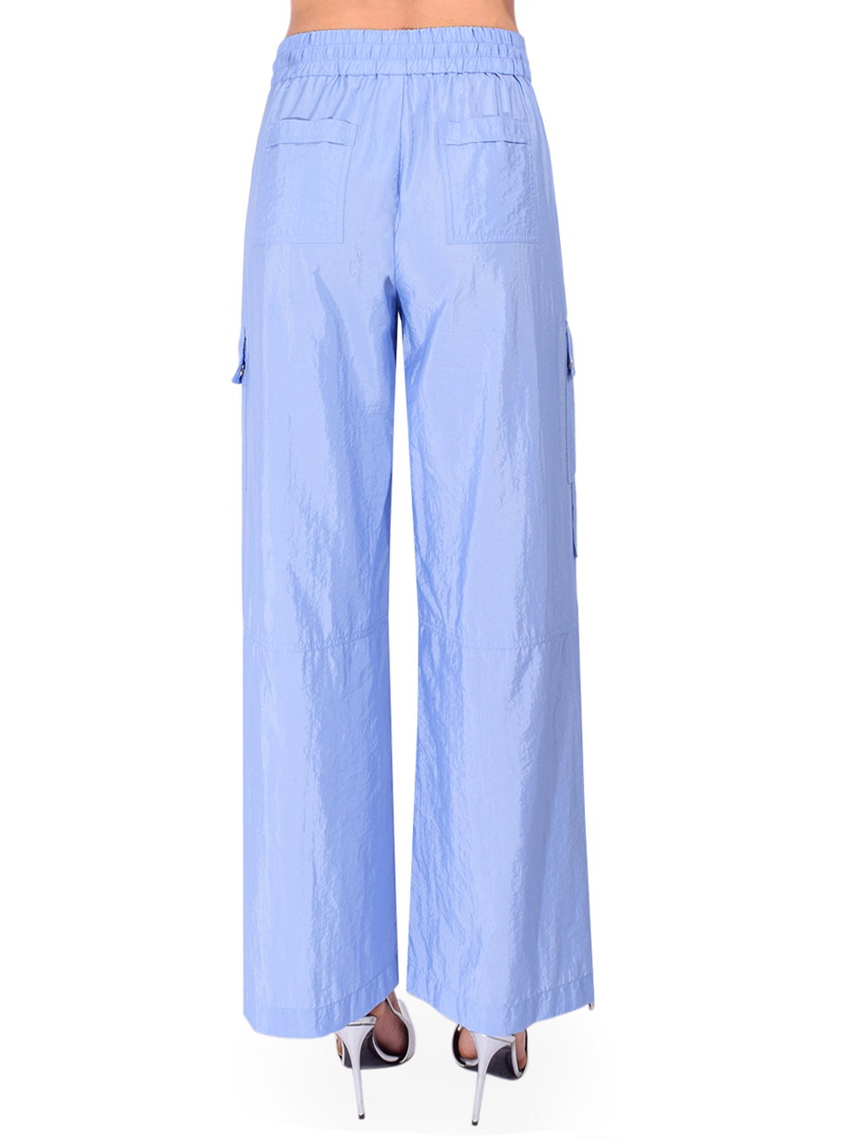 CINQ À SEPT Indira Pants in Blue Back View 