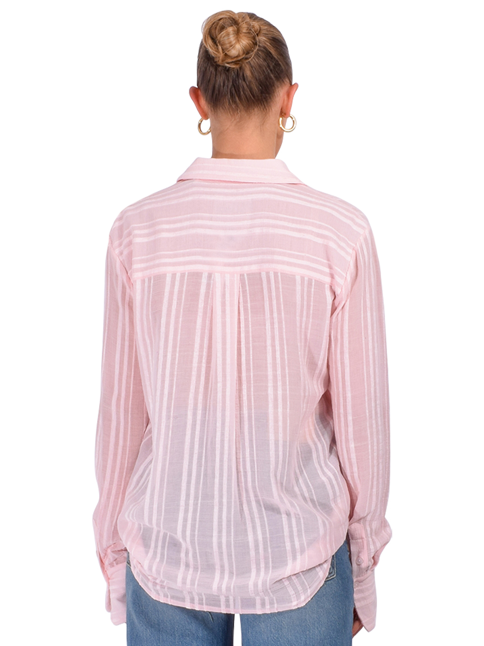 LE SUPERBE My Perfect Shirt in Blush Back View 