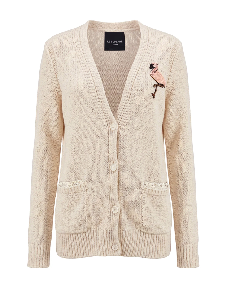 LE SUPERBE Coastal Cardigan in Natural Product Shot 