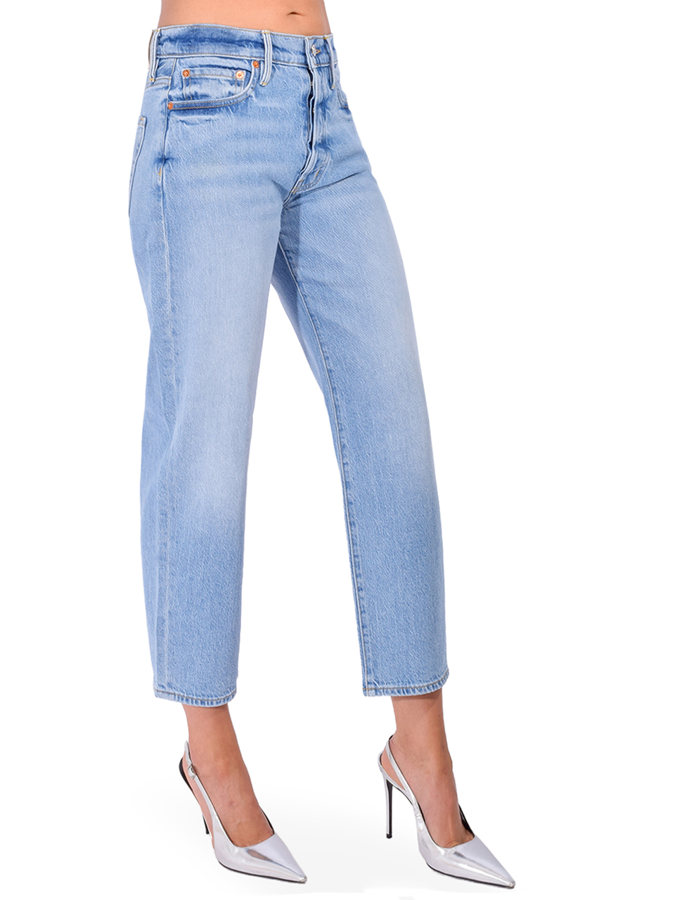 BETRO SIMONE Ellen Barrel Leg Jean in Euclid Wash Side View 