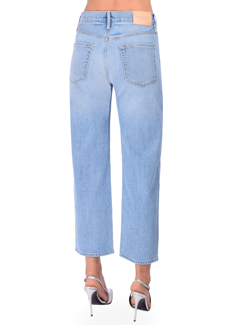 BETRO SIMONE Ellen Barrel Leg Jean in Euclid Wash Back View 