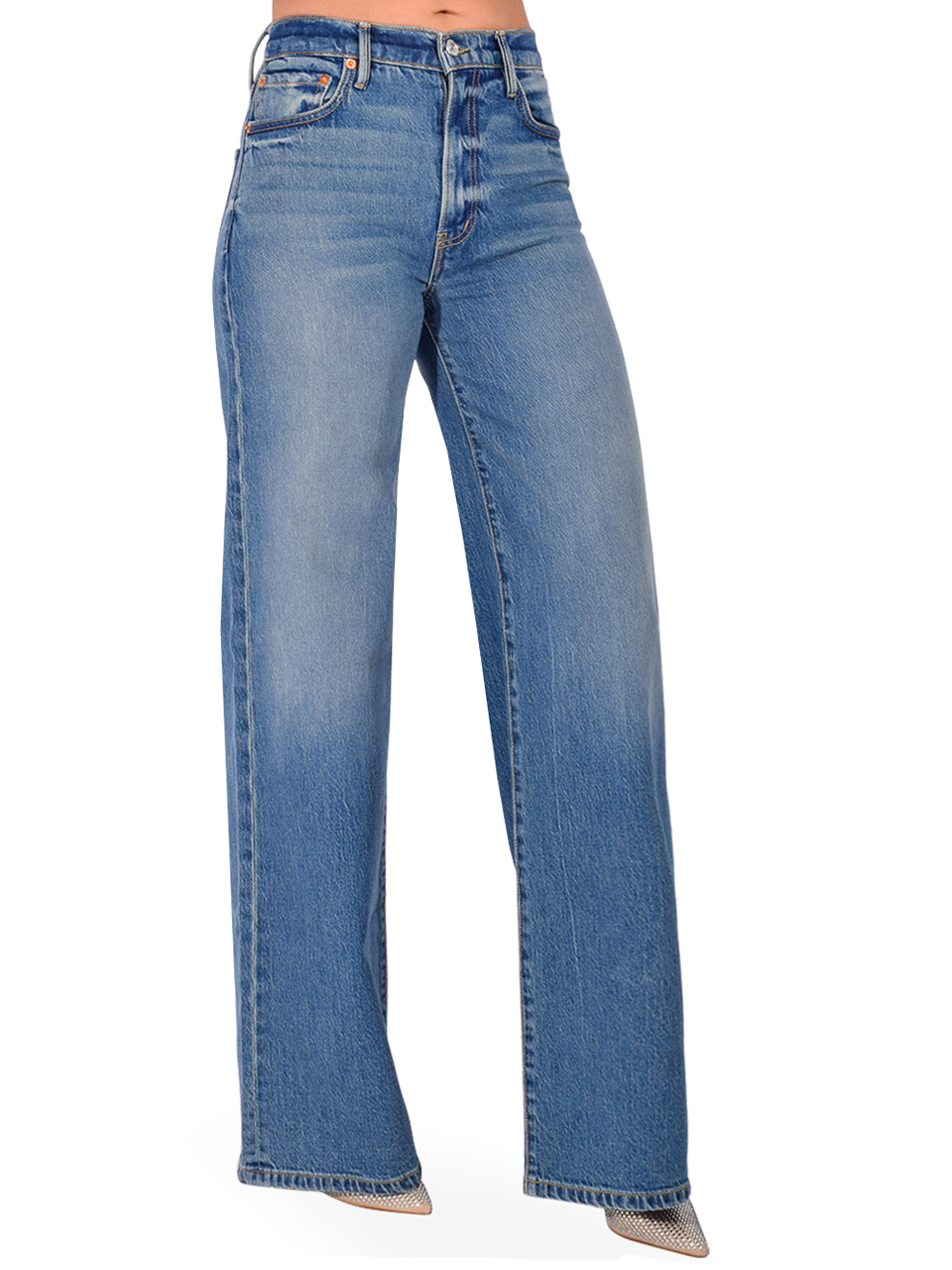 BETRO SIMONE Alexa Wide Leg Jean in Nova Side View 
