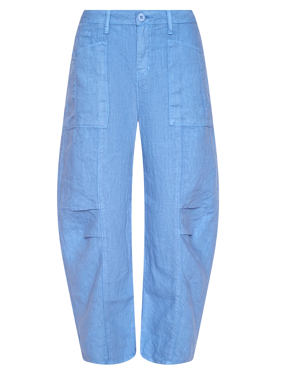L'AGENCE Cody Linen High Rise Rodeo Pants in Allure Blue

