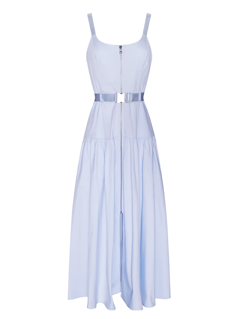 L'AGENCE Rima Dress in Pale Mist Blue Product Shot 