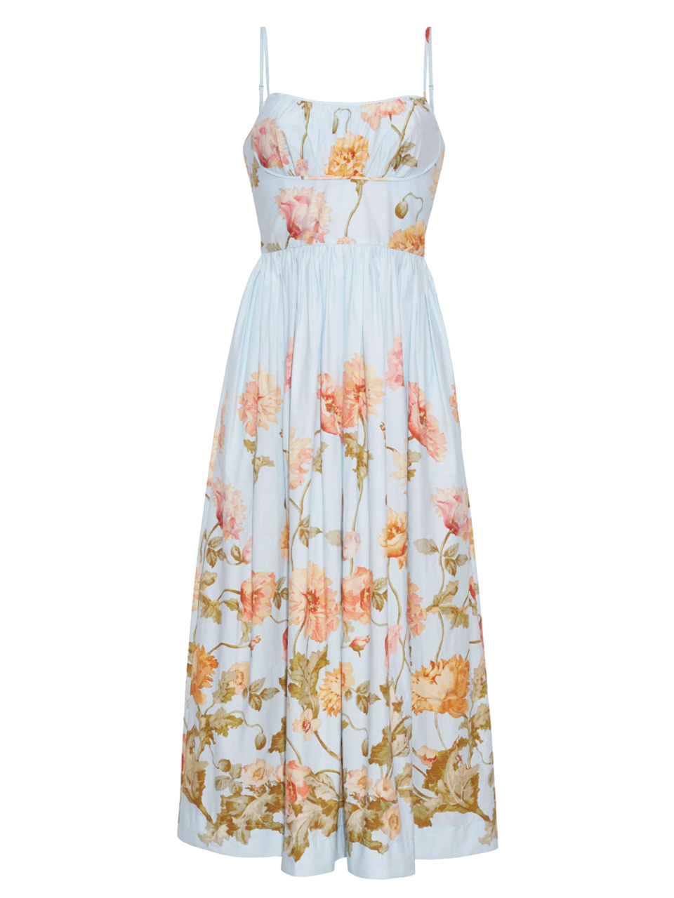 CARA CARA Alba Midi Dress in Lockwood Flora Sky Product Shot 