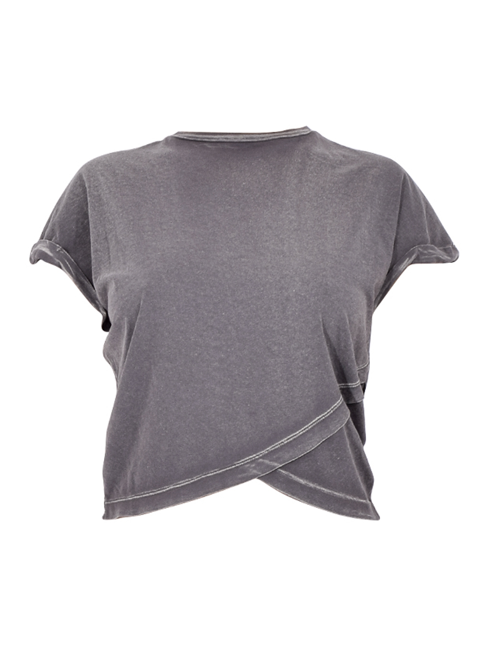 CHRLDR Layla Cap Sleeve Top in Gray Product Shot 