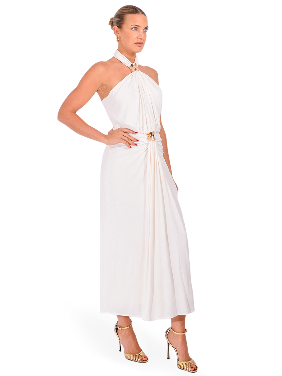 CINQ À SEPT Bangle Kaily Dress in Ivory Side View 