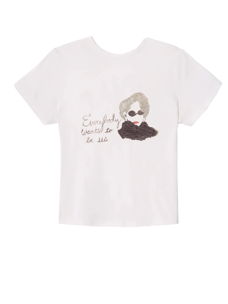 RE/DONE Classic Everybody Tee in Vintage White