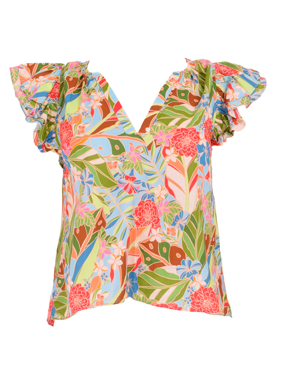 GILNER FARRAR Orla Blouse in Amazonian Print