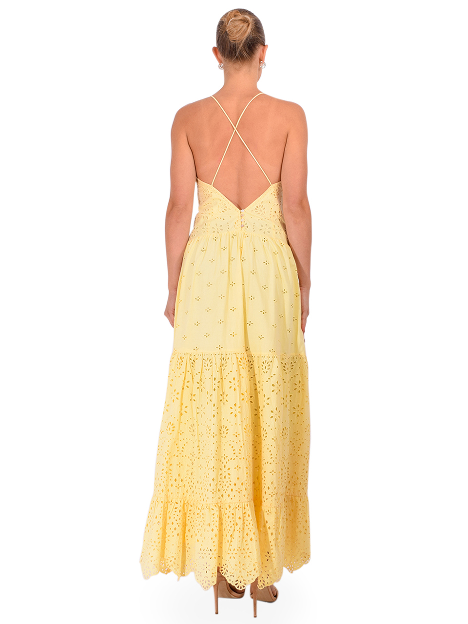 LOVE THE LABEL Yvonne Dress in Sunlight Back View 