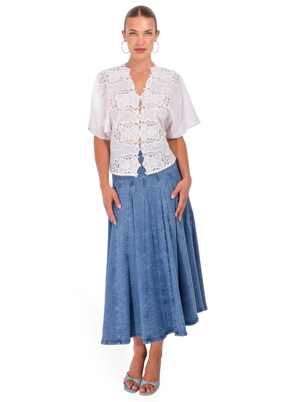 CISSA The Femme Top in Vintage Lace Full Outfit 