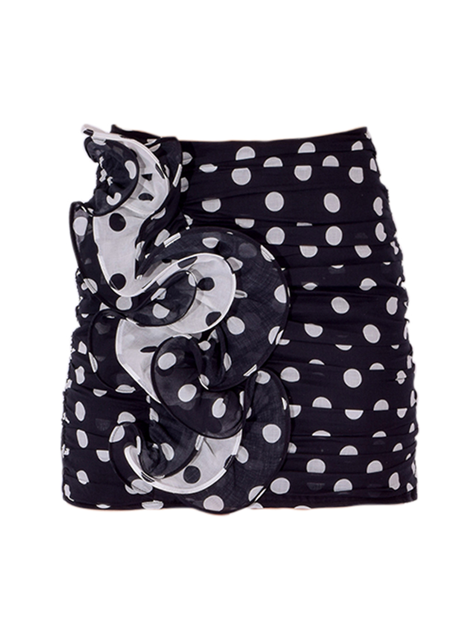 CHARO RUIZ Solera Skirt in Black Polka Dot