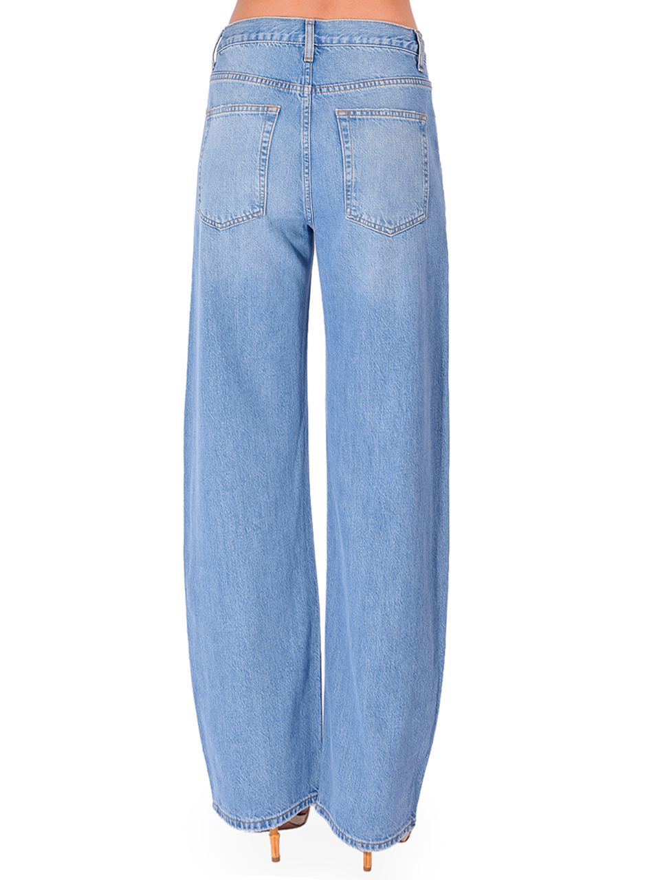 FRAME Off-Duty Drawstring Bow in Afterglow Back View 