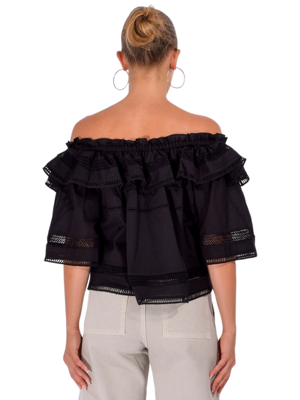 CHRISTY LYNN Angela Top in Black Back View 