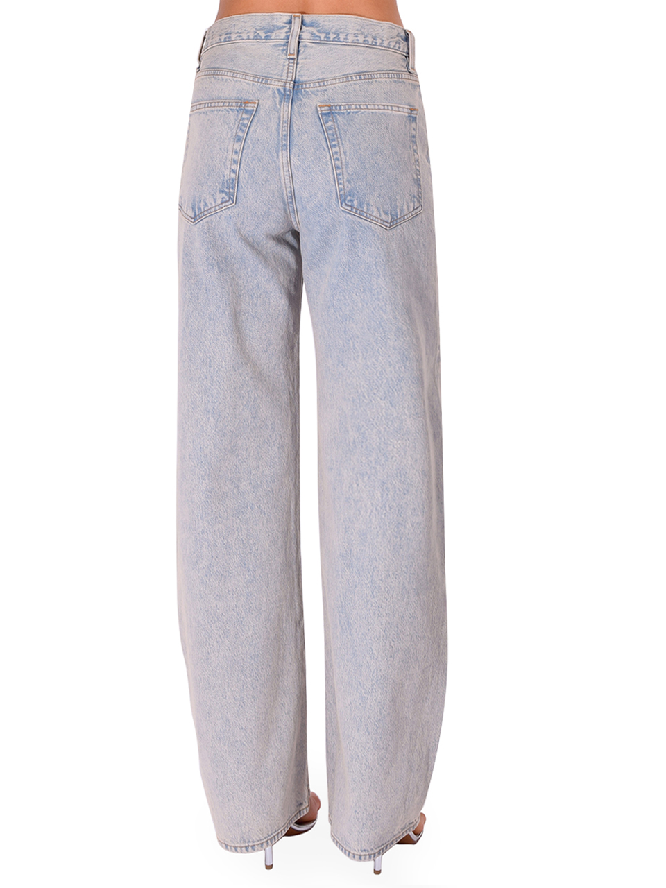 FRAME The Bow Jeans in Wisteria Back View 