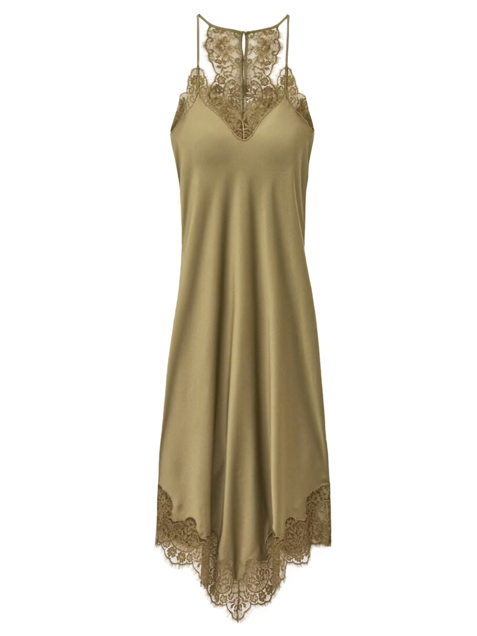 BA&SH Chiarina Dress in Green Product Shot 