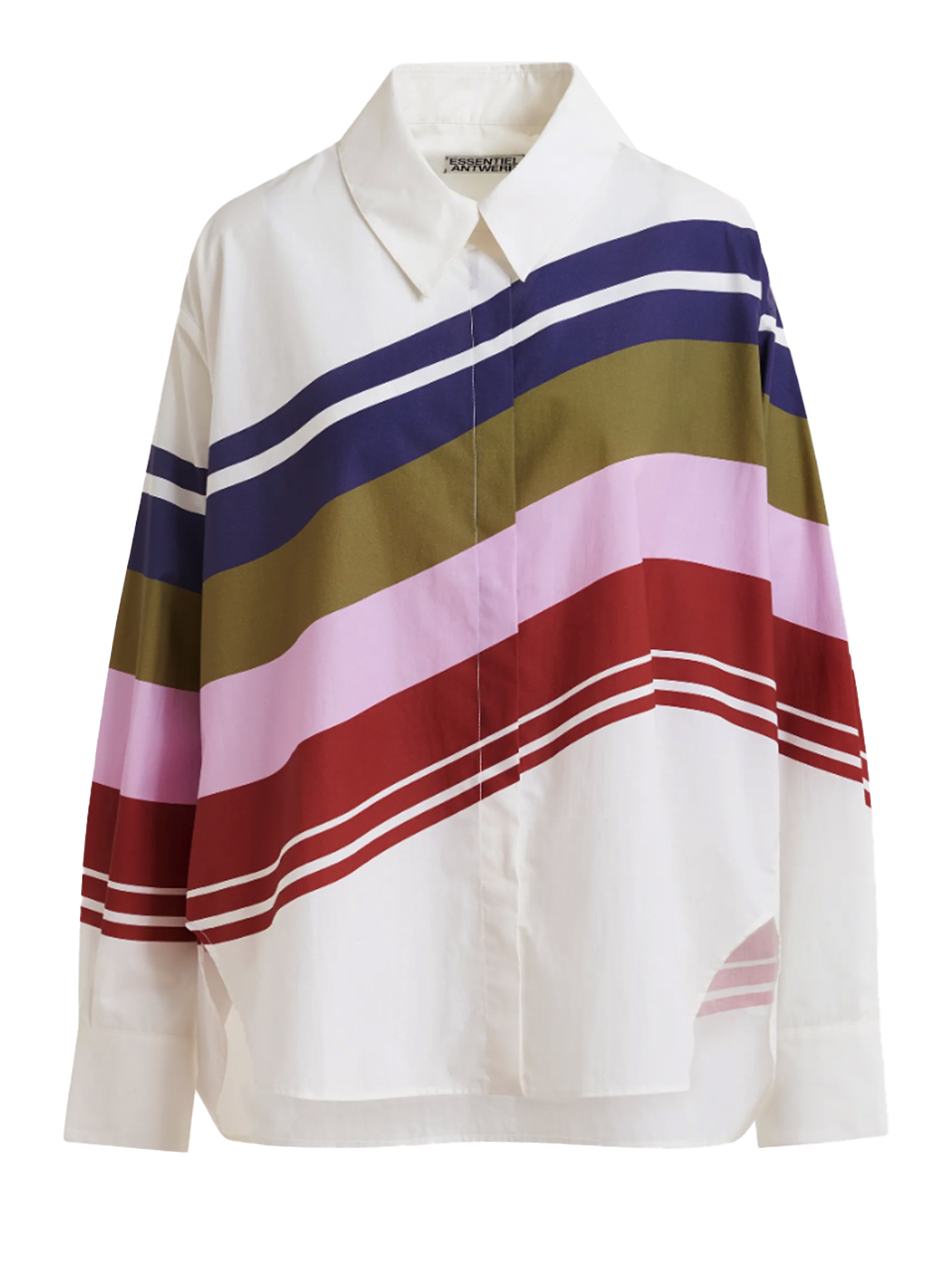 ESSENTIEL ANTWERP Joppy Shirt in Off-White Multi Product Shot 