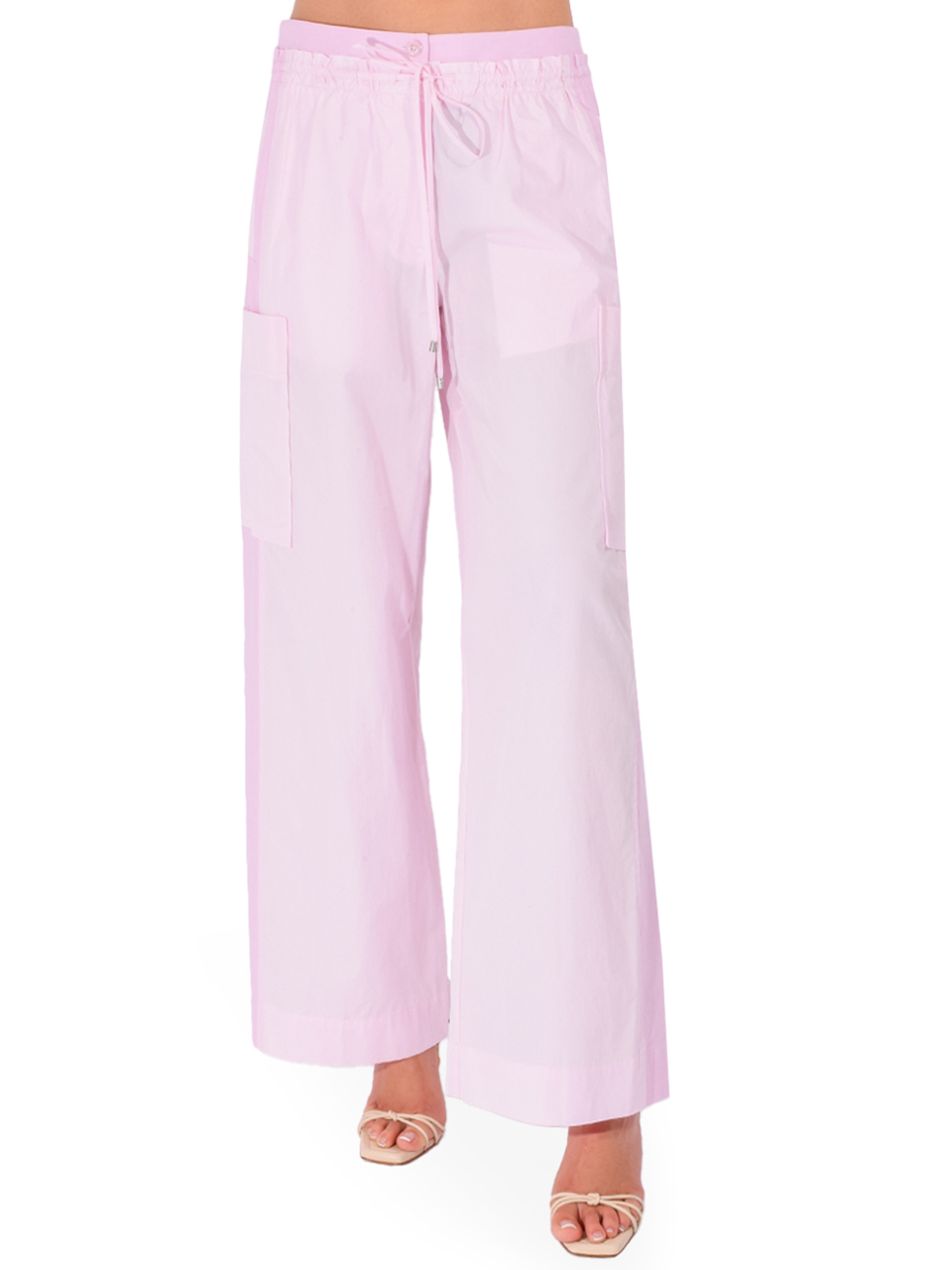 3.1 PHILLIP LIM Double Waistband Poplin Pant in Pink