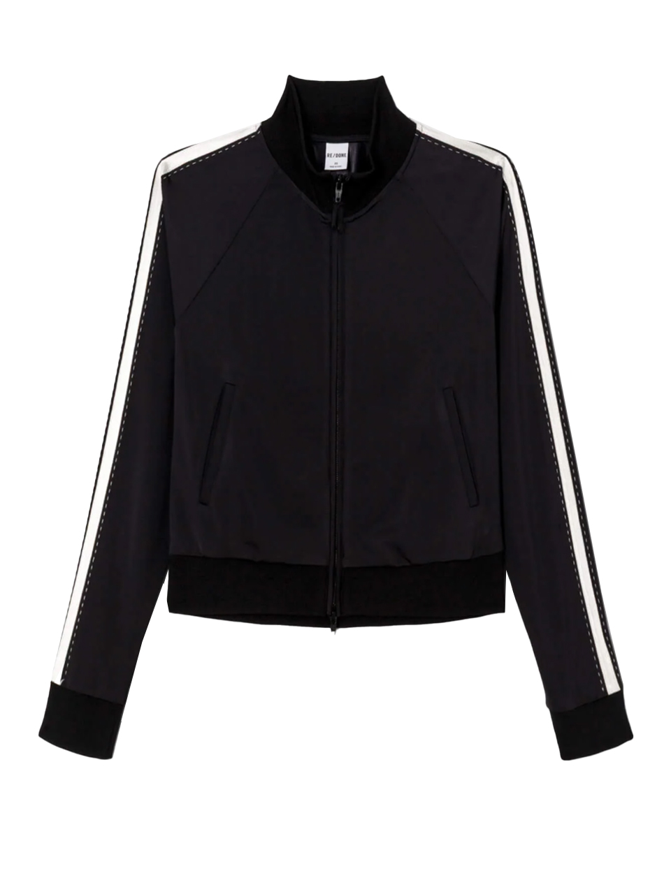 RE/DONE Chloe Track Jacket in Black

