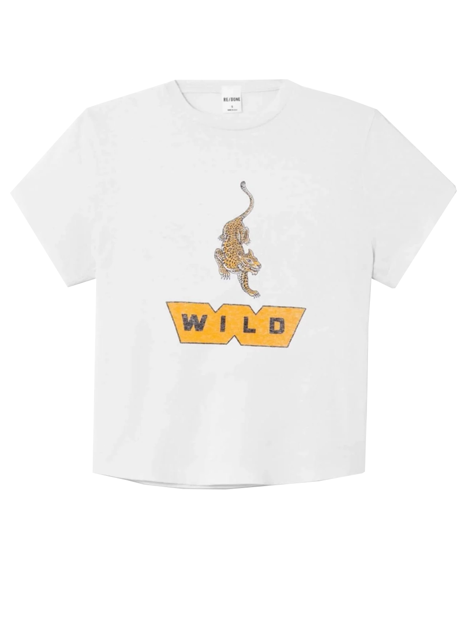 RE/DONE 1950's Wild Boxy Tee in White