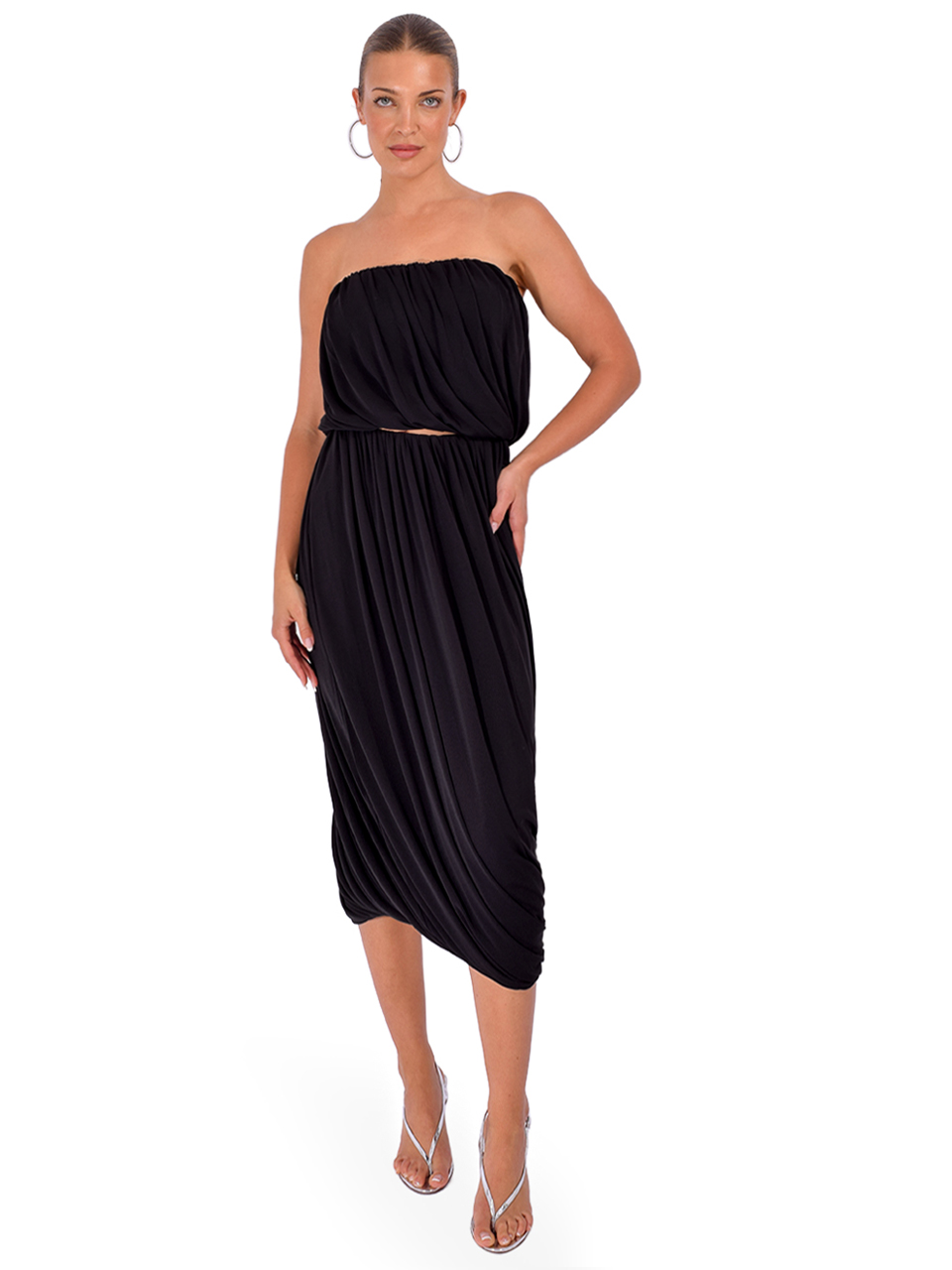 CINQ À SEPT Calden Top in Black Full Outfit 