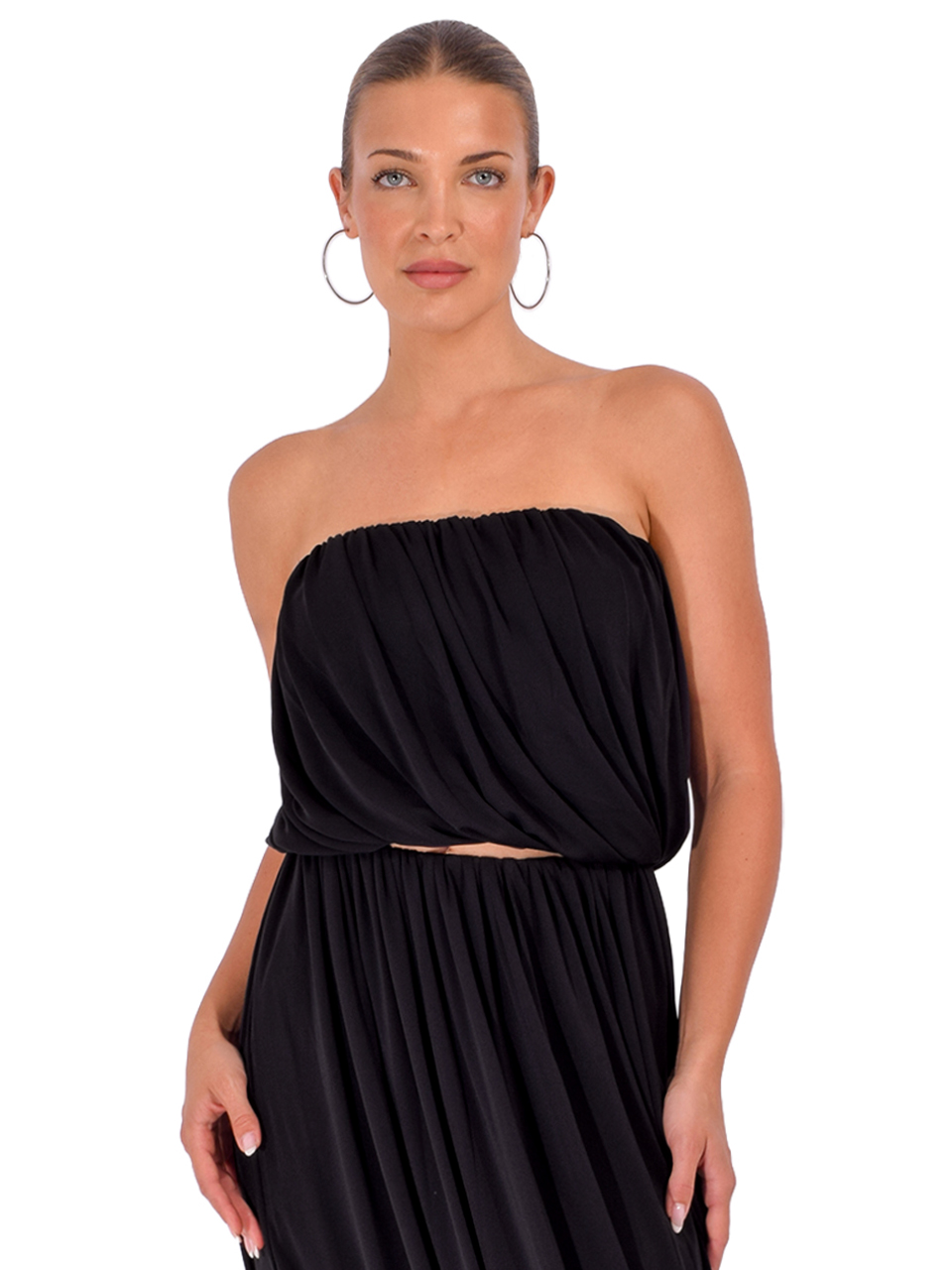 CINQ À SEPT Calden Top in Black Front View 