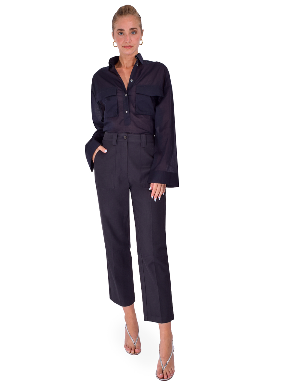 CISSA Cargo Top in Navy Full Outfit 