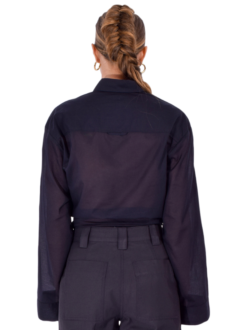 CISSA Cargo Top in Navy Back View 