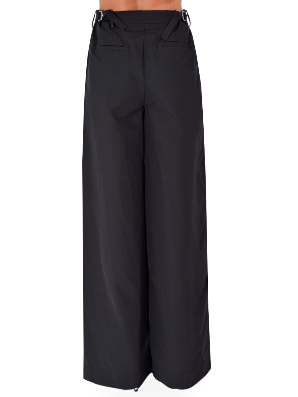 SIMKHAI Leroy Pleated Wide Leg Pant in Black, Women's Designer