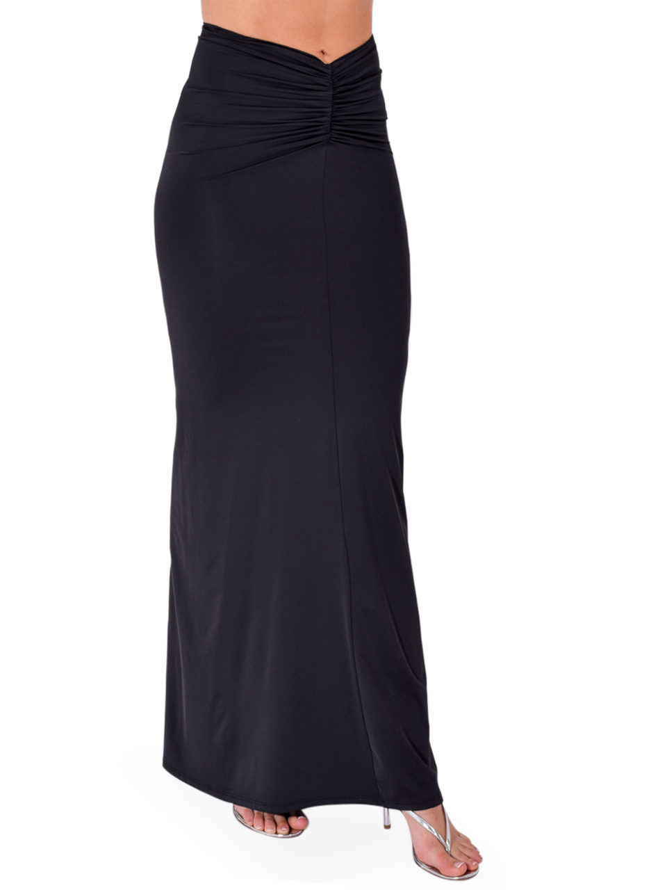 DELFI Shelby Skirt in Black Side View 