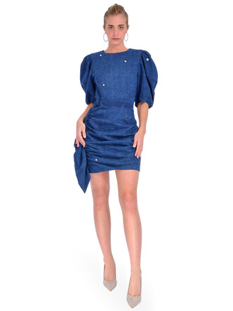 Pia Dress in Blue Luna Mirror
