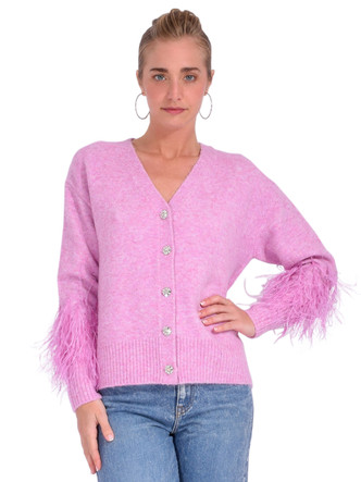 トップス feather damage cardigan feather damage cardigan | OHOTORO