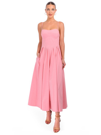 knee length dresses for ladies Bodycon Collection Dusty Pink One Shoulder Midi Bodycon Dress for Women, Xs