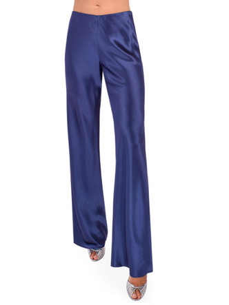 CAMI NYC Bristol Satin Pants in Navy