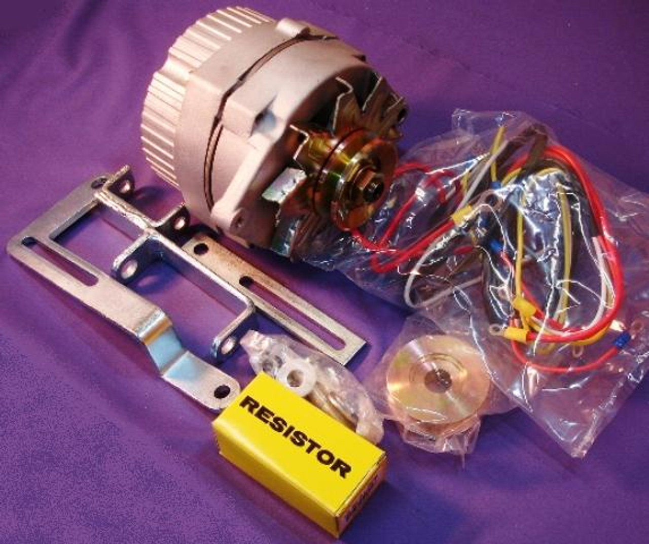 New Ford 8n Tractor Alternator Generator Conversion Kit One Wire 63 Amp 12v