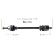 CV Axle 8130447 Replacement For Polaris Utility Vehicle