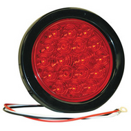 Red Round LED Taillight 4" 18 Diodes