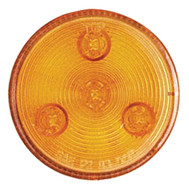 Amber Round LED Marker / Clearance Light 2.5" Sealed Waterproof Lens