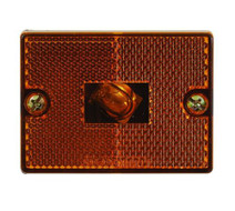 Amber Clearance Marker / Square Reflector Light