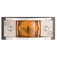 Amber Chrome Plated Clearance Light / Side Marker