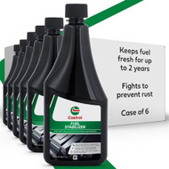 Castrol Fuel Stabilizer For 2 & 4 Cycle Gasoline Engines - Alcohol-free Formula - Keeps fuel fresh & stable for up to 2 years - Treat up to 25 Gallons - Case of 6 (10oz)