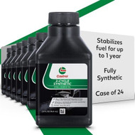 Castrol 2 Cycle Full Synthetic Oil - Small Engine Formula - 50:1 Mix Ratio - Includes Fuel Stabilizer - Case of 24 (2.6oz)