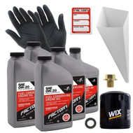Factory Racing Parts Oil Change Kit Fits Ford Fusion Hybrid 2.0L 2013-2020, SSV Plug-In Hybrid 2.0L 2019-2020 0W-20 Full Synthetic Oil - 4.5 Quarts