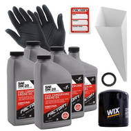 Factory Racing Parts Oil Change Kit Fits Mazda 3 2004-2009 / 2011-2013, 3 Sport 2009-2013, 5 2009-2010, Tribute 2005-2006 / 2008 5W-20 Full Synthetic Oil - 4.5 Quarts