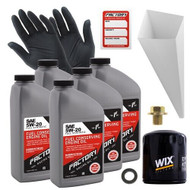Factory Racing Parts Oil Change Kit Fits Lincoln MKZ 2.5L 2011-2012 5W-20 Full Synthetic Oil - 5 Quarts
