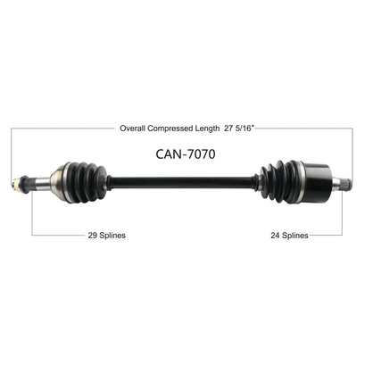 CV Axle 8130420 Replacement For Can-Am Utility Vehicle