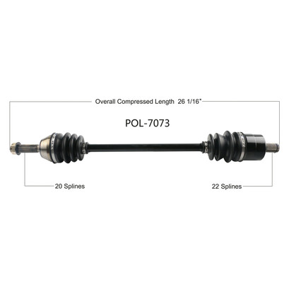 CV Axle 8130445 Replacement For Polaris Utility Vehicle