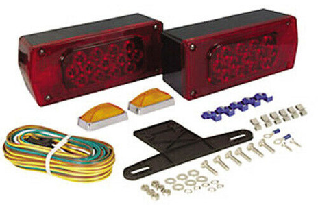 Waterproof LED Combination Taillight Kit For Trailers Over 80"
