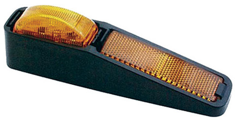 Amber Elevated Marker / Clearance Light w/ Reflex