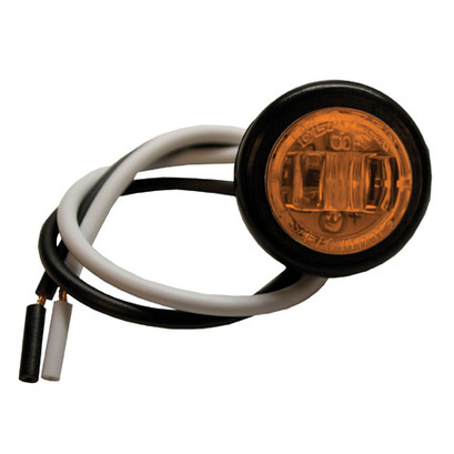 Amber 3/4" Round Clearance / Side Marker Light